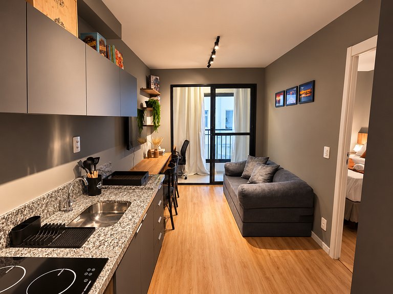 Apartamento 4 hóspedes Perdizes | Academia