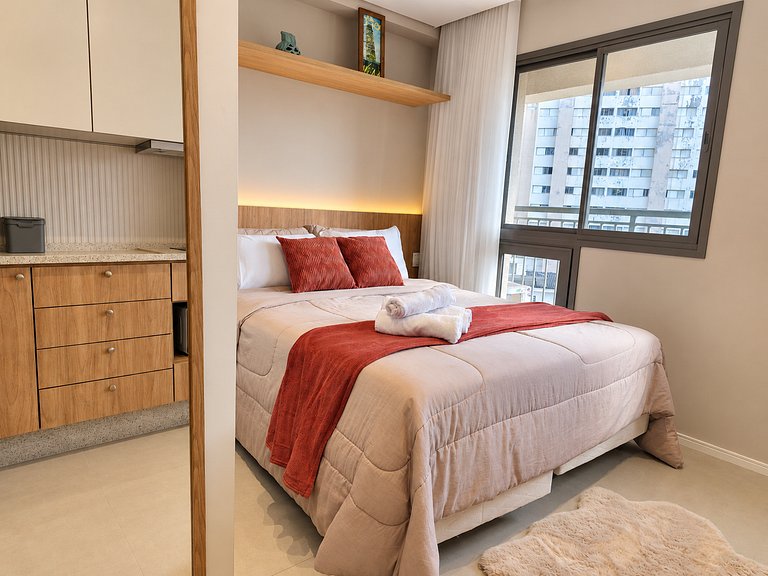 Studio Brooklin | Piscina Rooftop e Academia