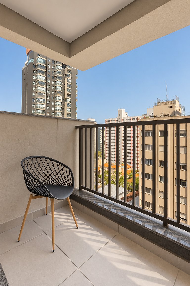 Nik Pinheiros | 4 hóspedes | Piscina Rooftop